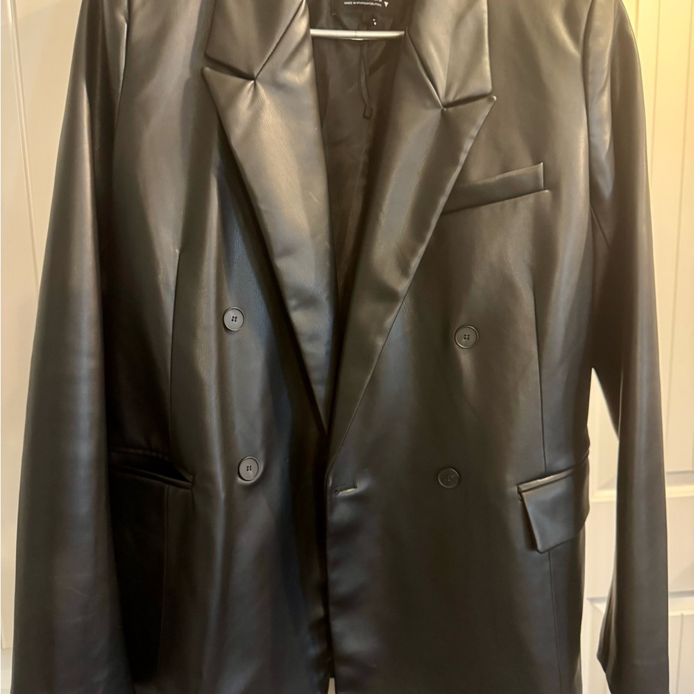 Zara Black Leather Jacket